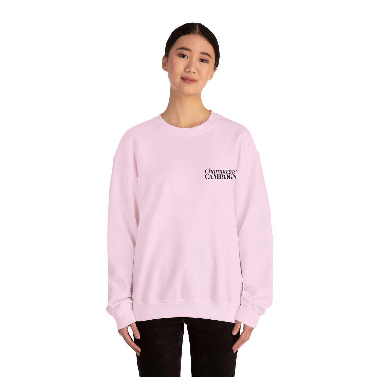 Champagne Campaign Embroidered Sweatshirt