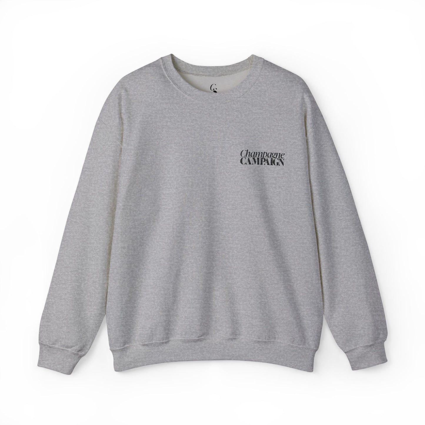 Champagne Campaign Embroidered Sweatshirt