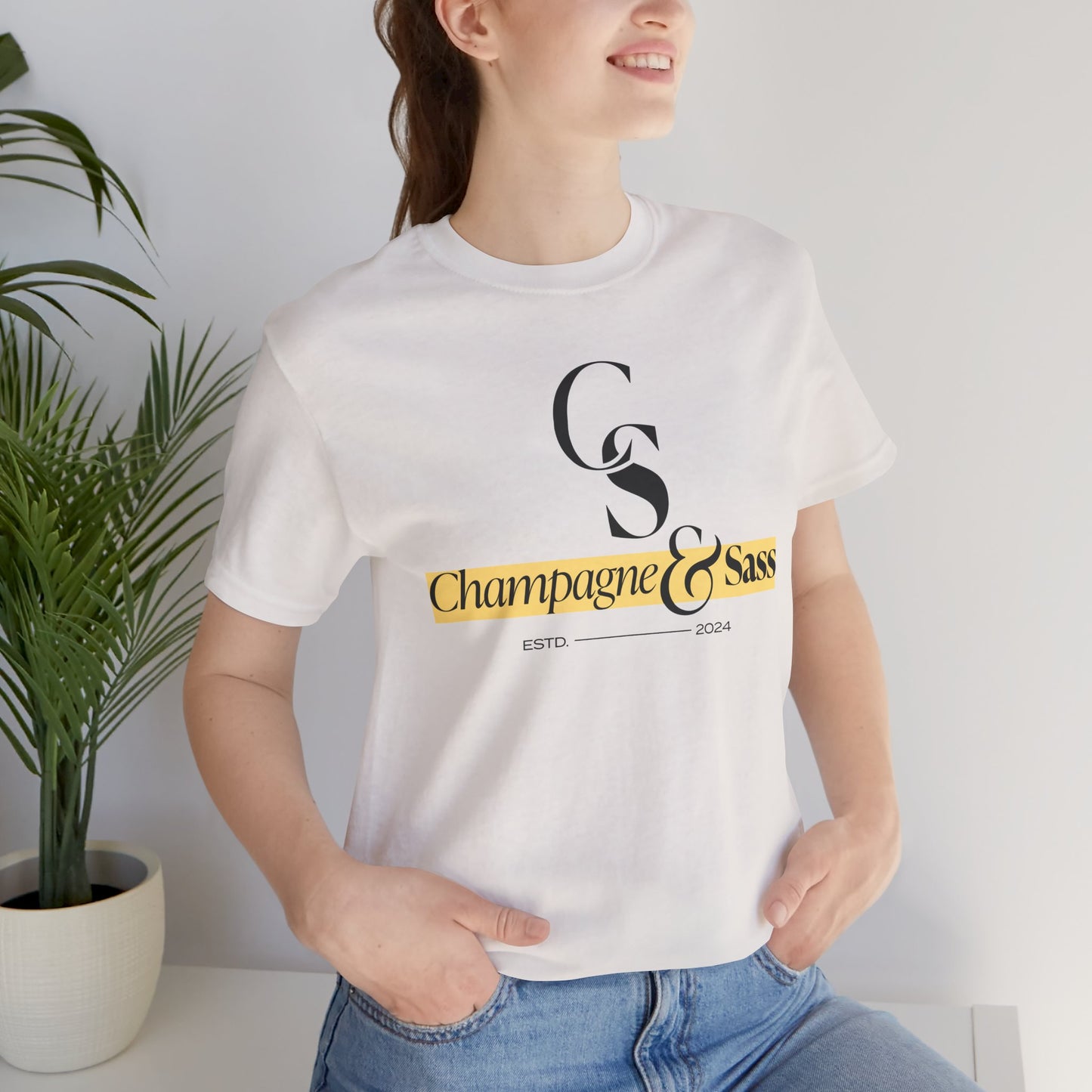 Champagne & Sass Logo T-Shirt