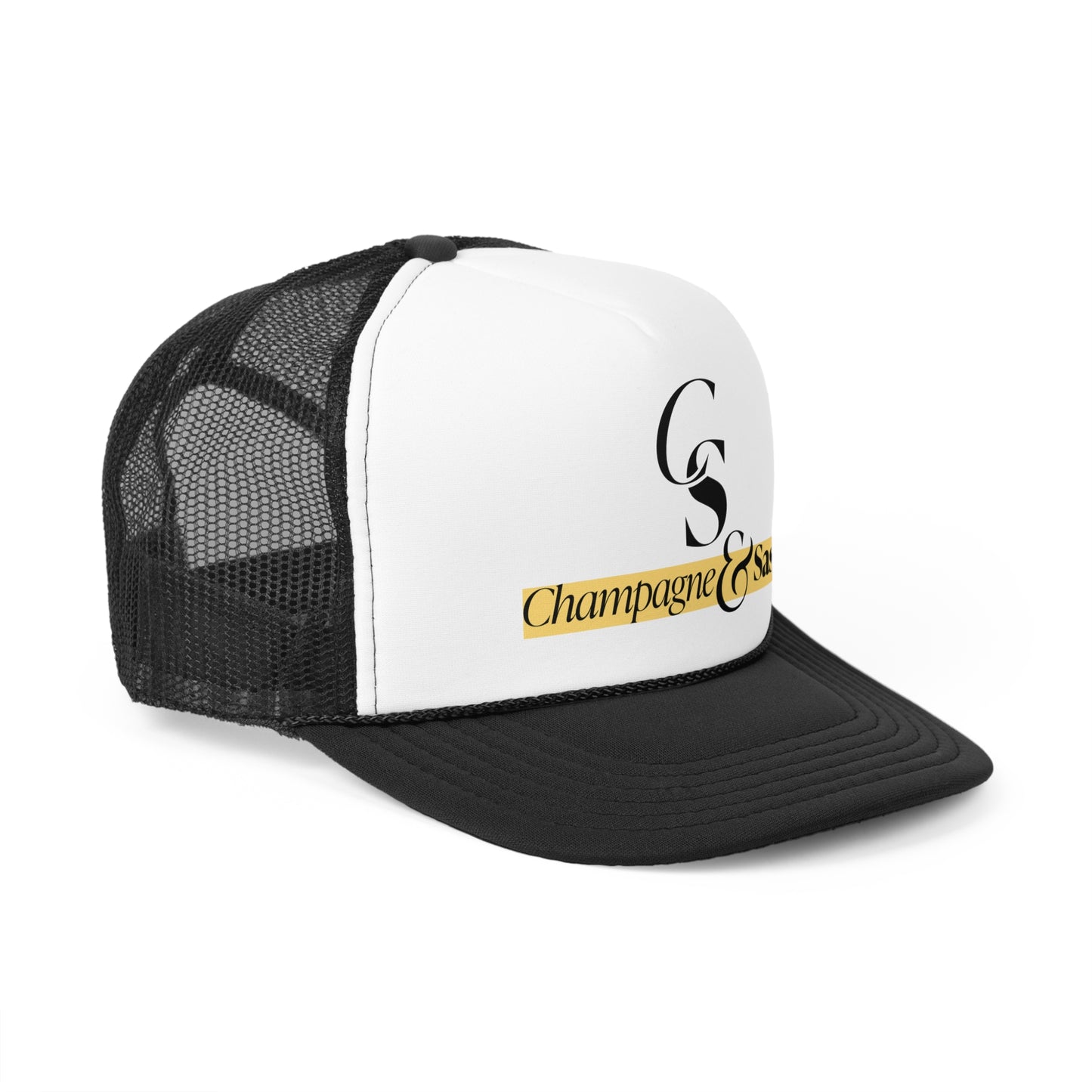 Champagne & Sass Logo Trucker Hat