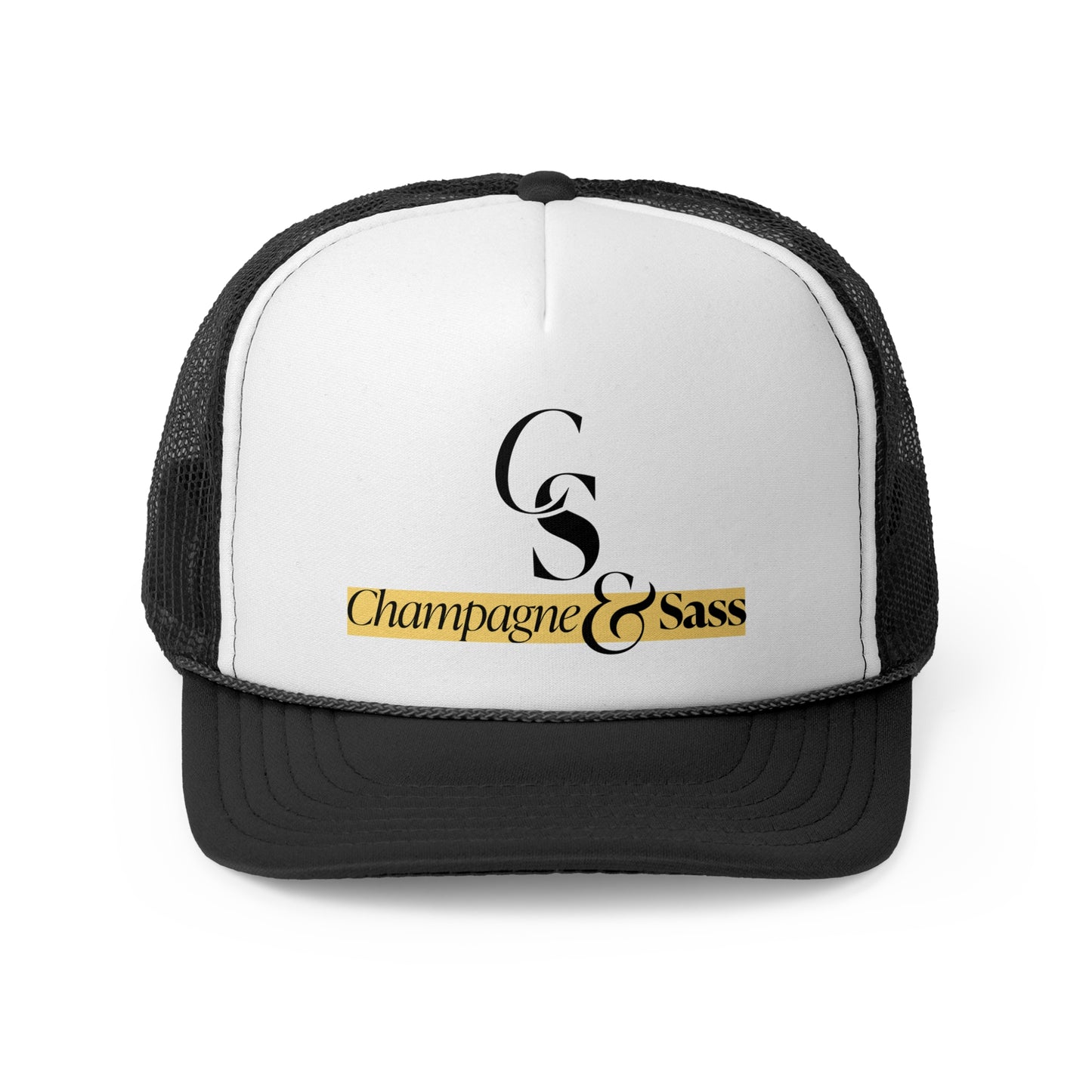 Champagne & Sass Logo Trucker Hat