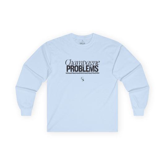 Champagne Problems Ultra Cotton Long Sleeve Tee