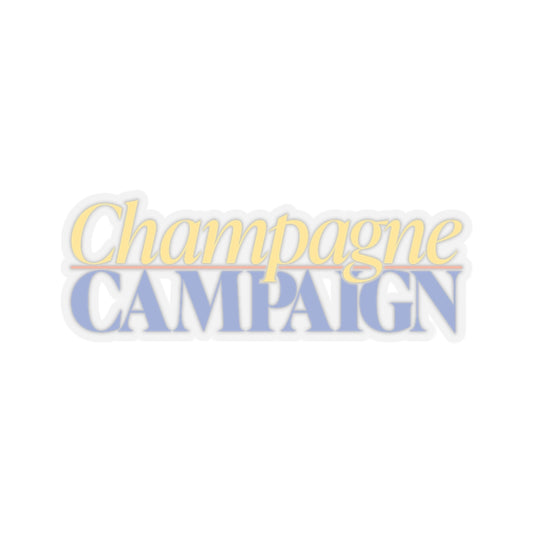 Champagne Campaign Stickers in Color