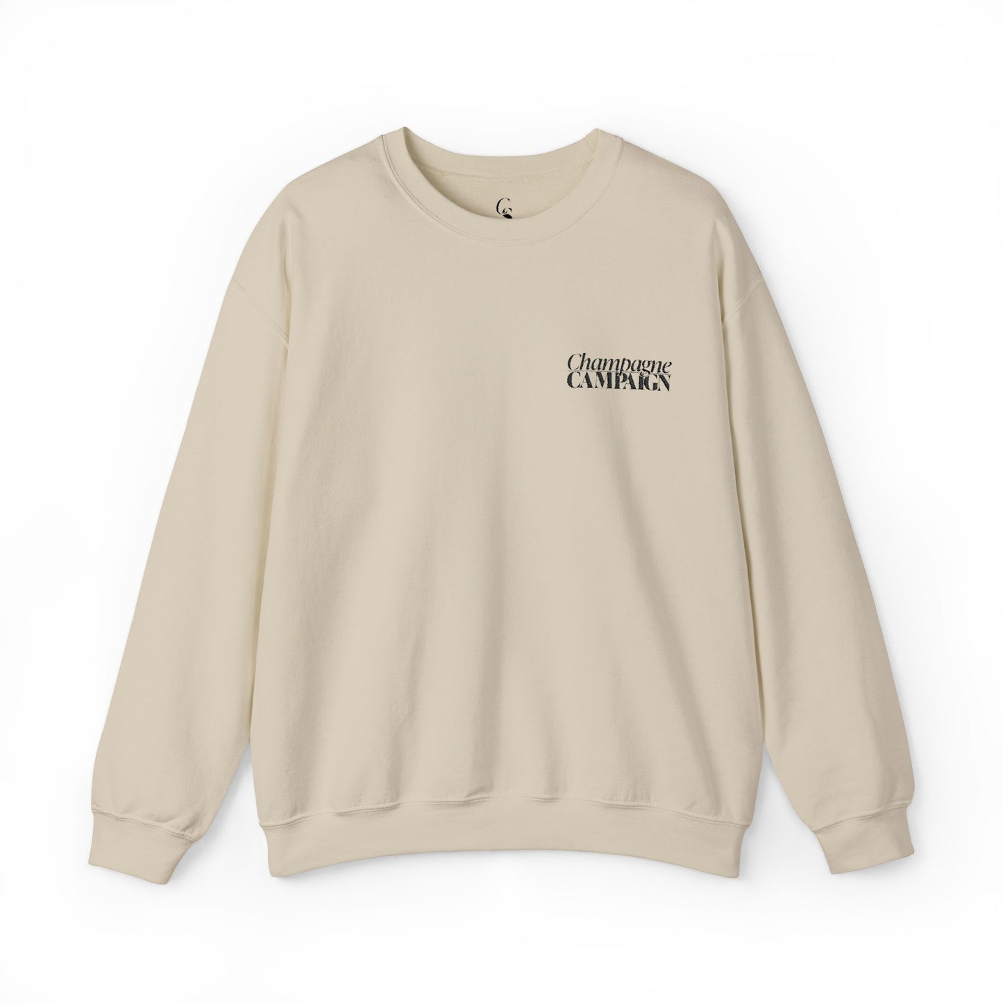 Champagne Campaign Embroidered Sweatshirt