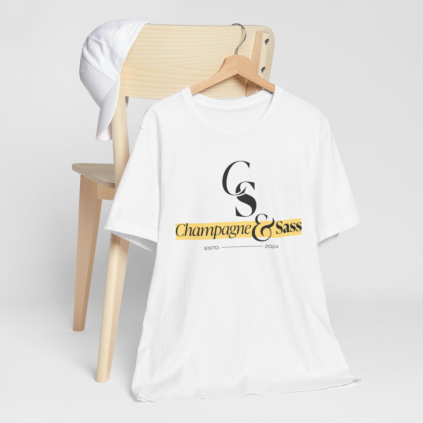 Champagne & Sass Logo T-Shirt