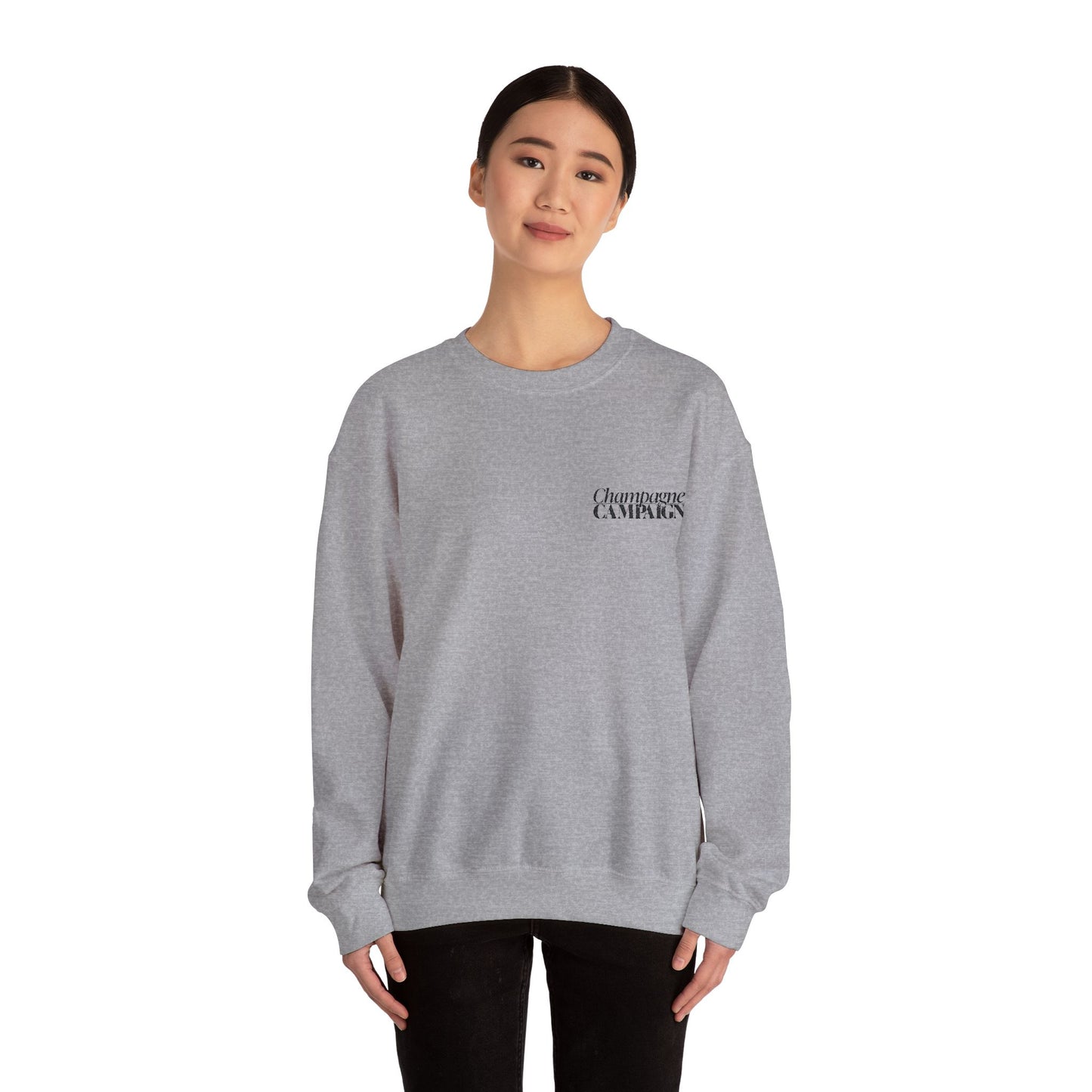 Champagne Campaign Embroidered Sweatshirt